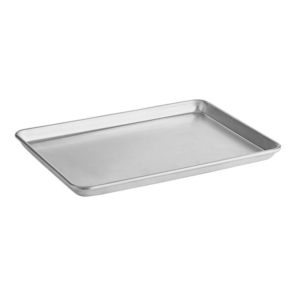 A Baker's Lane USA half size aluminum bun/sheet pan with a wire in rim.