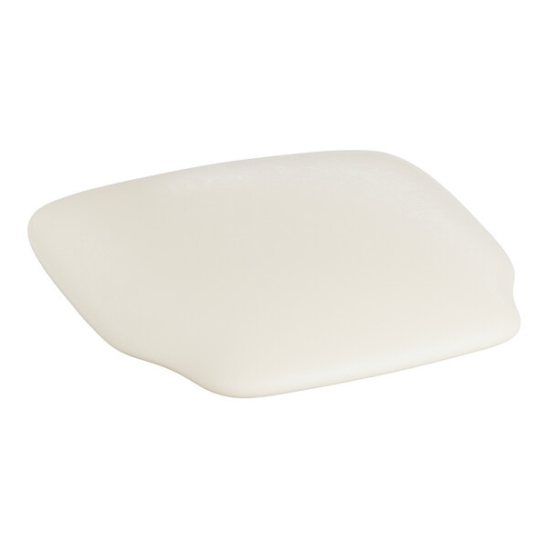 A white square cushion for a Lancaster Table & Seating Chiavari chair.