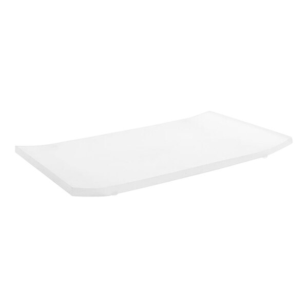 A white rectangular room360 Nassau amenity tray with a handle.