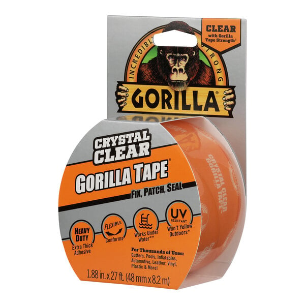 A package of 6 Gorilla Crystal Clear tape rolls.