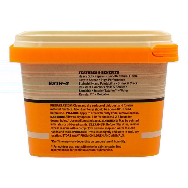 A container of Gorilla Natural Wood Filler on a white background.