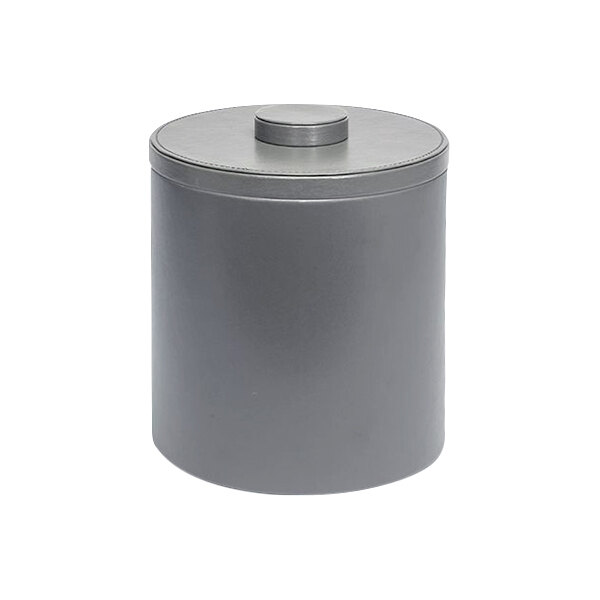 A grey cylinder with a smoke lid.