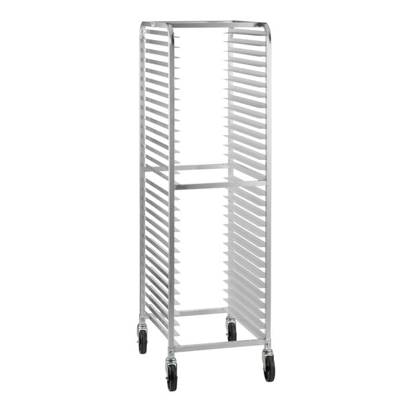 Regency 30 Pan End Load Bun / Sheet Pan Rack with Non-Marking Casters - Welded