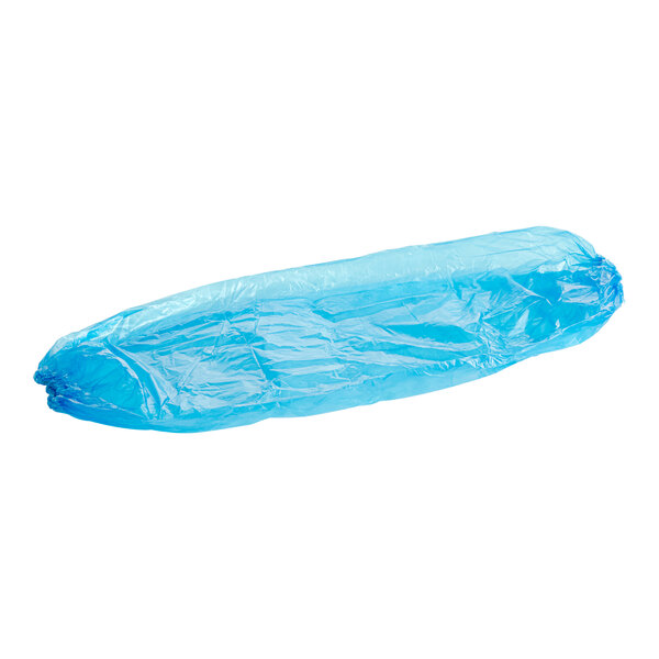 Lavex 18" Blue Polyethylene Sleeve - 100/Pack