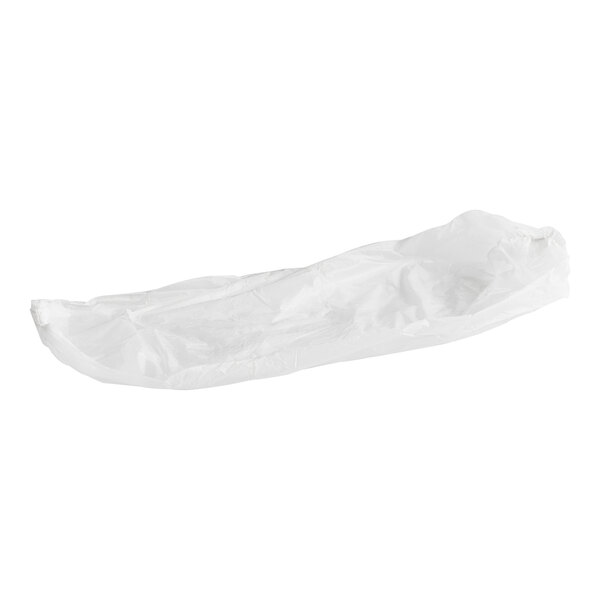 Lavex 18" White Polyethylene Sleeve - 100/Pack