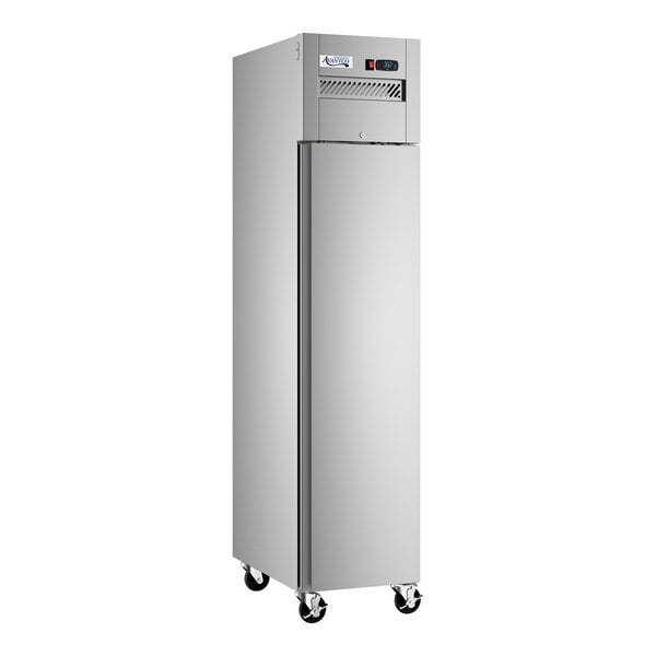 Avantco Z-1R-N 17 11/16" Stainless Steel Solid Door Narrow Reach-In Refrigerator