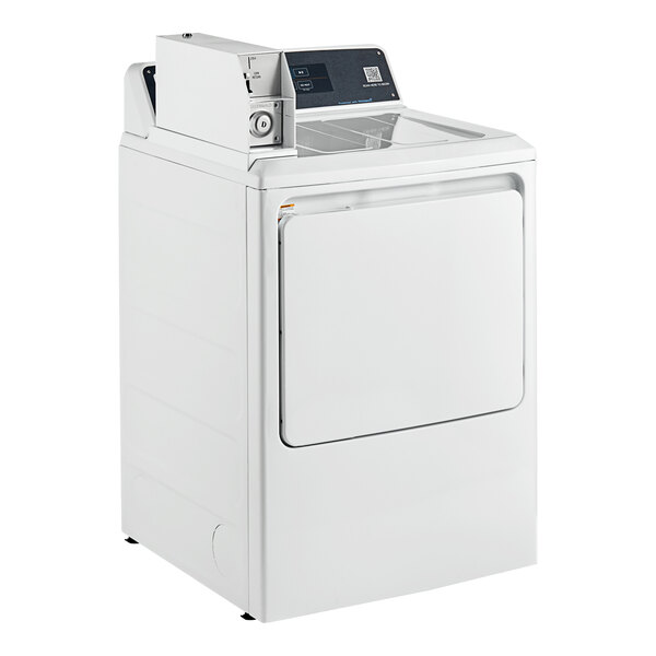 GE VTD56EASVWBCOIN 7.4 cu. ft. Front Load Electric Commercial Dryer Coin Operated App Payment