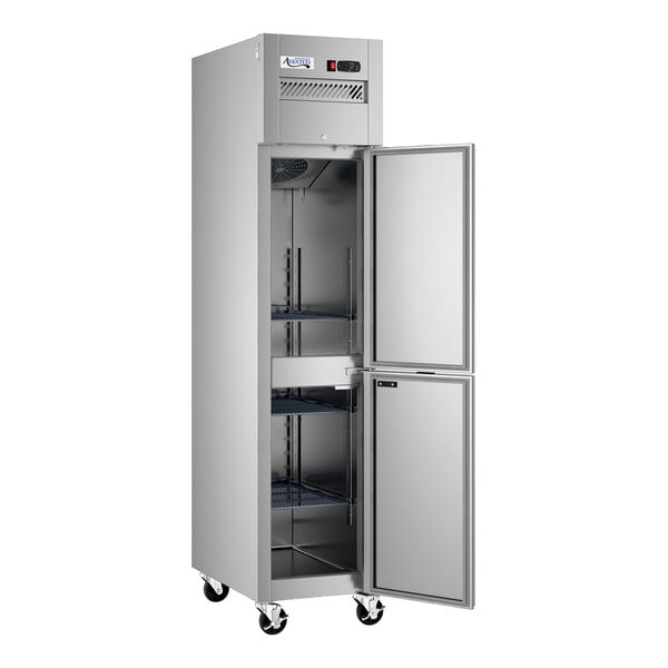 Avantco Z-1F2-N 17 11/16" Stainless Steel Solid Half Door Narrow Reach-In Freezer
