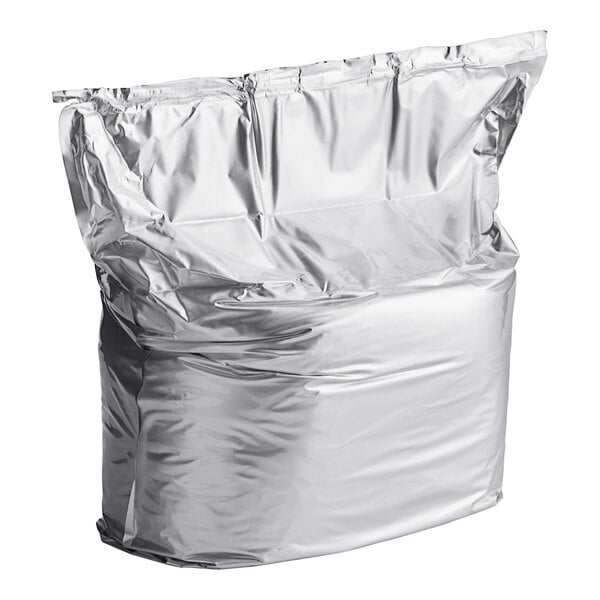 A large silver bag of Embe Organic Coconut Milk Powder.