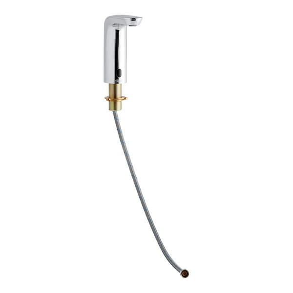 A silver American Standard touchless lavatory faucet with a hose.