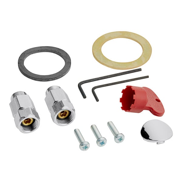 An American Standard NextGen Selectronic faucet plumbing kit with a circular silver and black object.