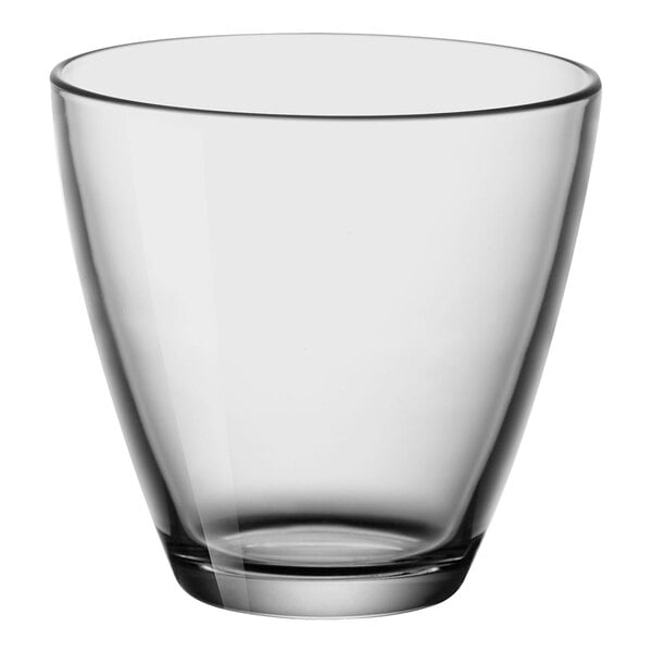 A clear Bormioli Rocco Zeno water glass.