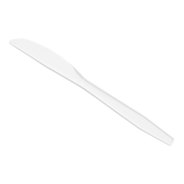 A Choice white heavy weight plastic knife.