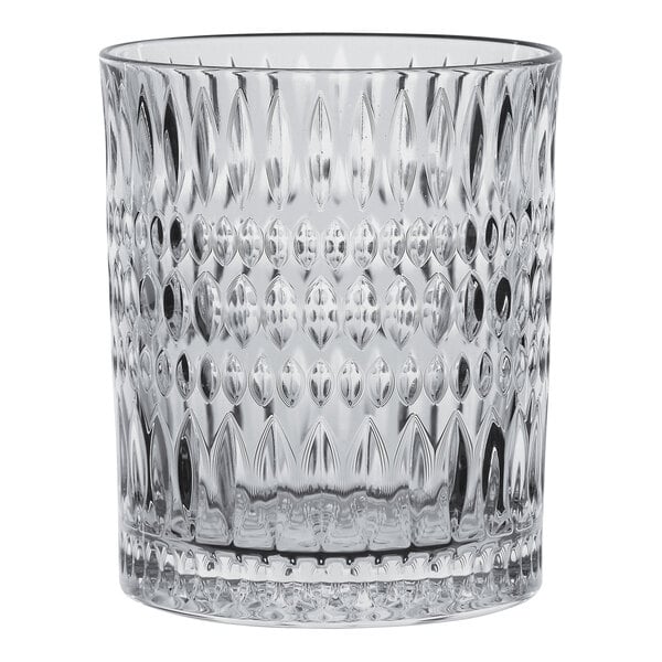 A Nachtmann clear glass with a diamond pattern.