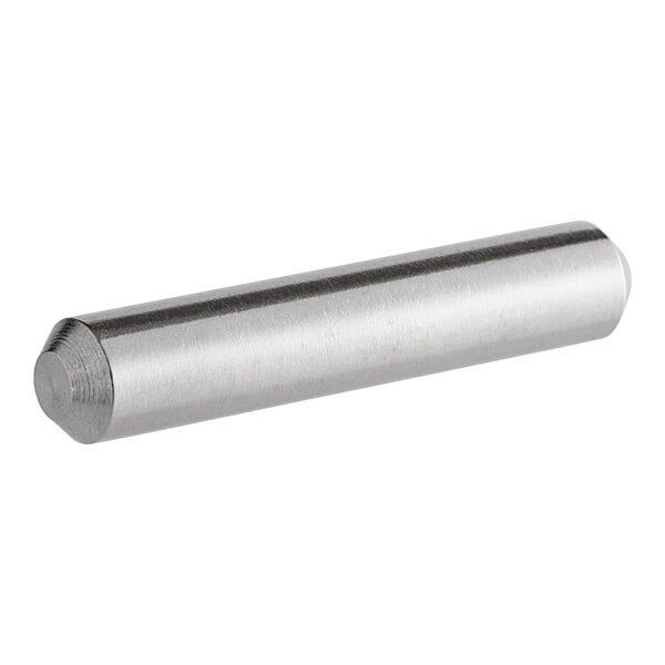 A stainless steel pin shaft for an Avantco commercial peeler.