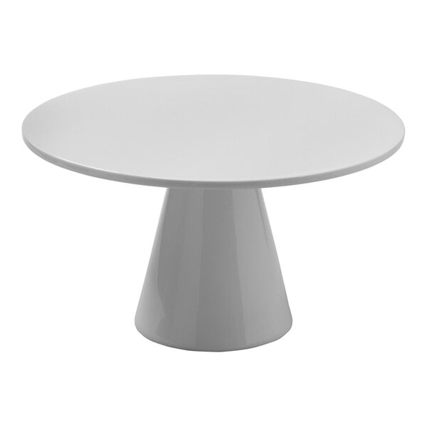 Roselli Design from Steelite International 9 1/2" White Round Porcelain Display Stand
