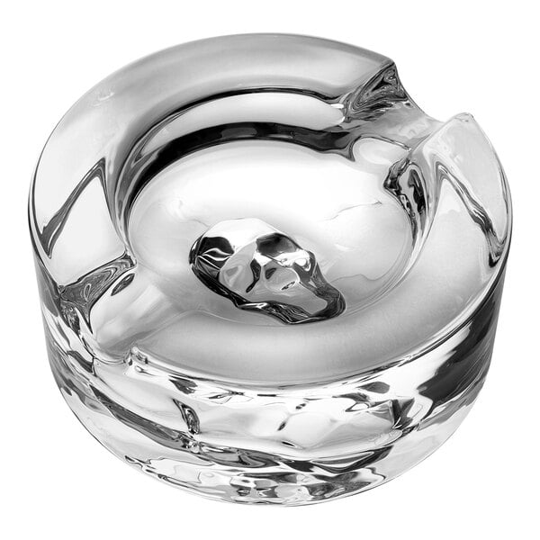 A Steelite International crystal glass cigar ashtray.