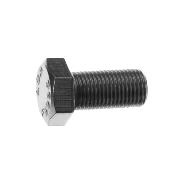 A close-up of a black hex head screw with the product name Hobart SC-041-42 Screw,Cap 1/2-20 X 1.