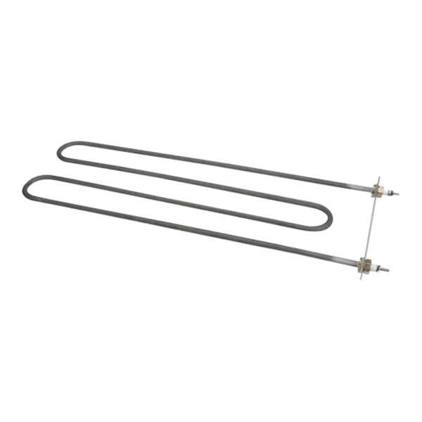 A pair of metal heating elements for a Baxter rack oven.