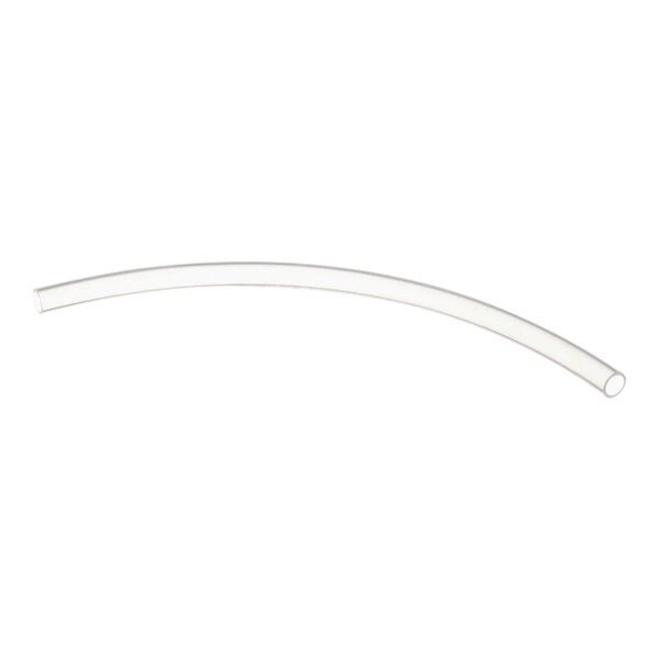 A clear silicone tube with white accents.