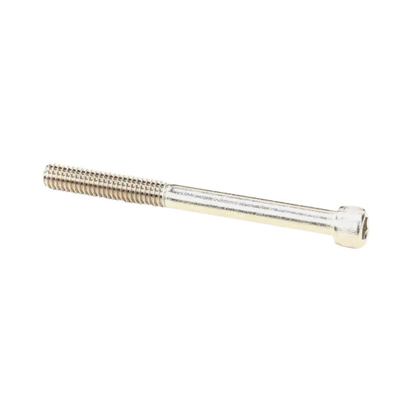 A silver Hobart screw with a cap on it.