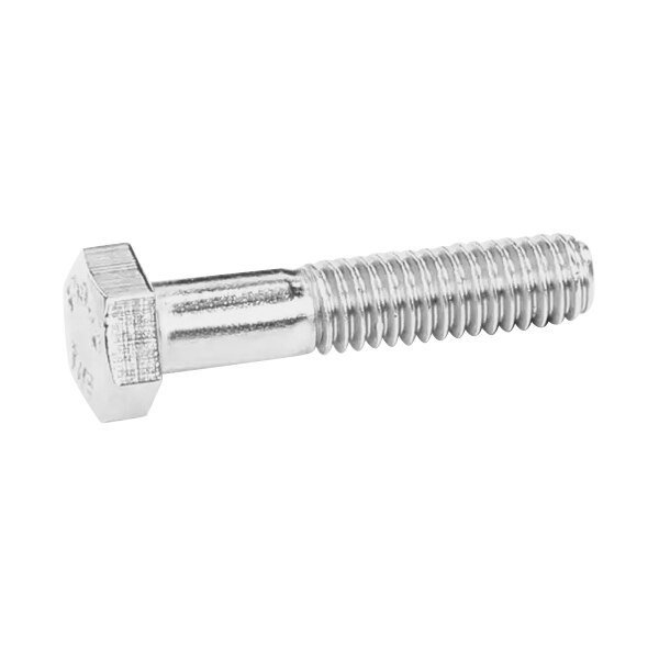 A close-up of a Hobart SC-120-32 screw with a hex head.