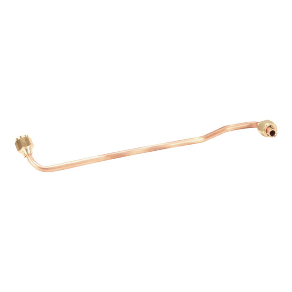 A copper tube with a long handle.