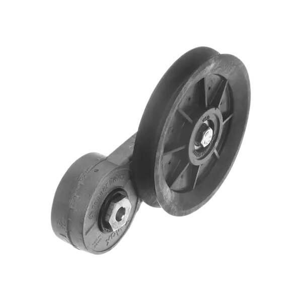 A Lennox tension wheel with a black wheel on it.