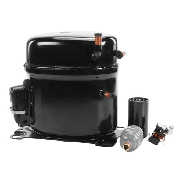 A black Follett Corporation compressor.