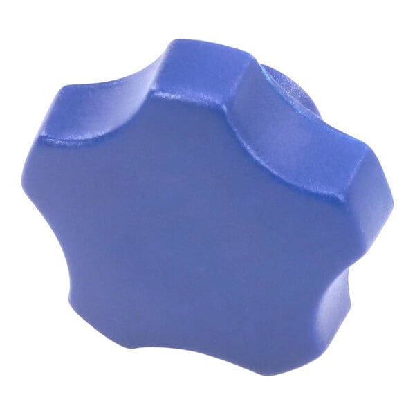 A blue star-shaped plastic knob.