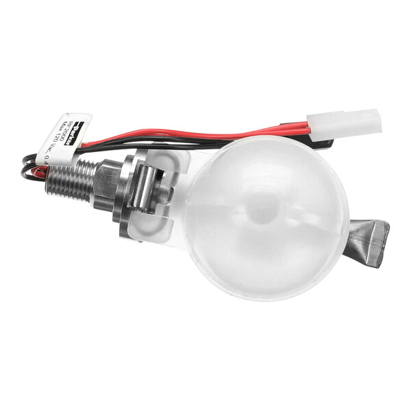 A close up of a Stero float probe assembly for a dishwasher.