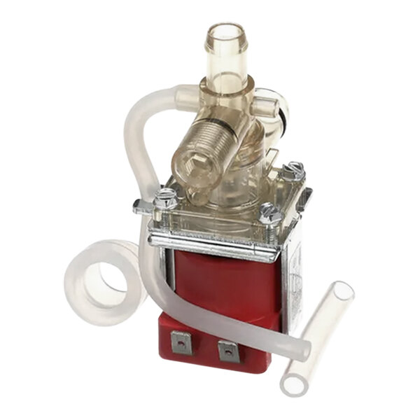 A Bunn replacement valve kit with a small red and white pump and hose.