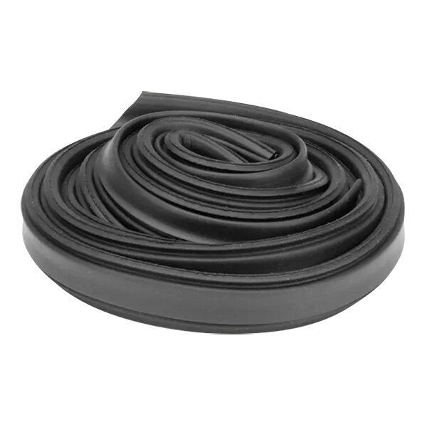 A black rubber gasket with a black rubber band on a white background.