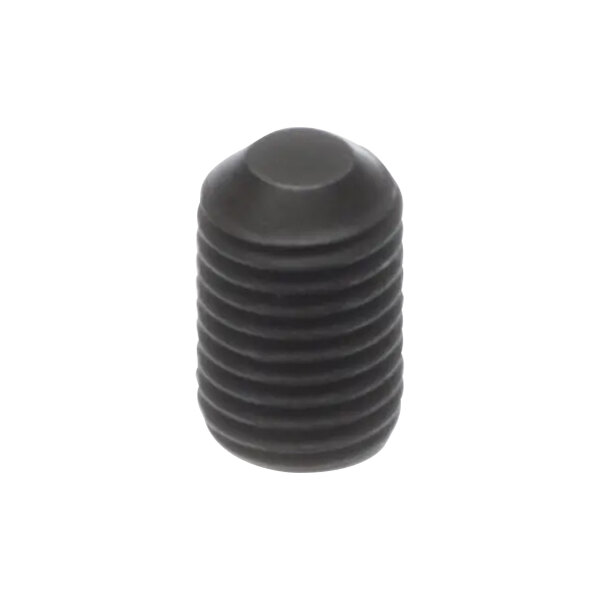 A close-up of a black Hobart SC-131-74 screw with a pointy top.
