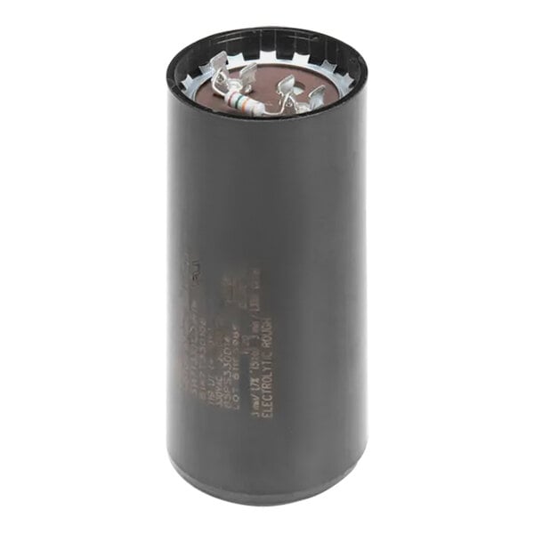 A black cylindrical start capacitor for a Horizon 1400 Tecumseh ice machine compressor.