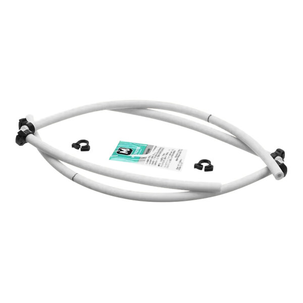 A white Bunn tube kit with black handles.