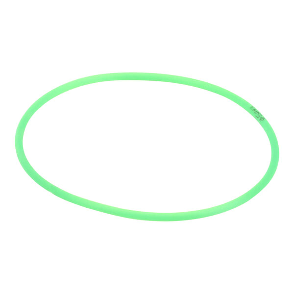 A green circle with black text on a white background.