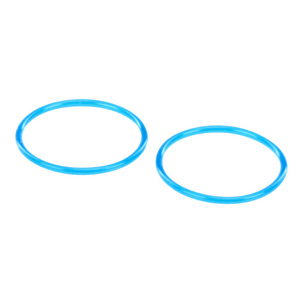 Two blue round O-rings.