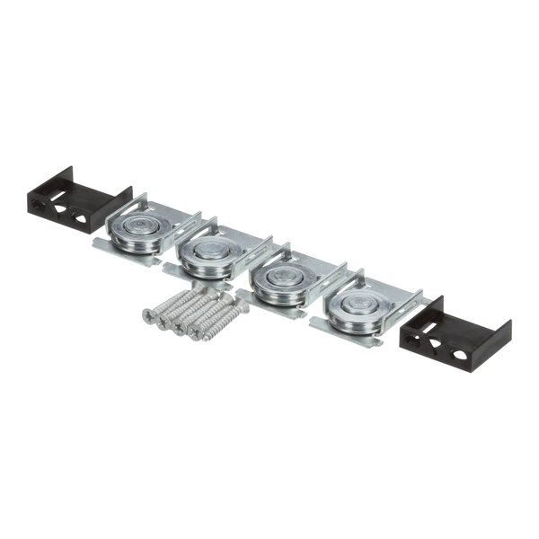 A True Refrigeration pulley kit with screws and brackets.