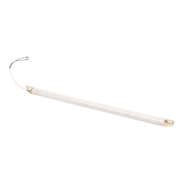 A white tube with wires.