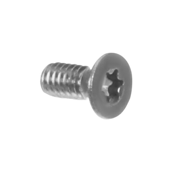 A close-up of a Hobart SC-129-06 screw on a white background.