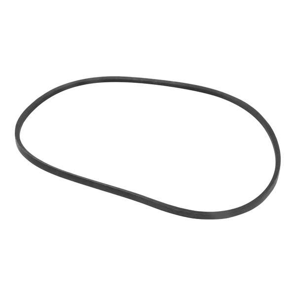 A black rubber belt for a Spaceman 6268 Mid on a white background.