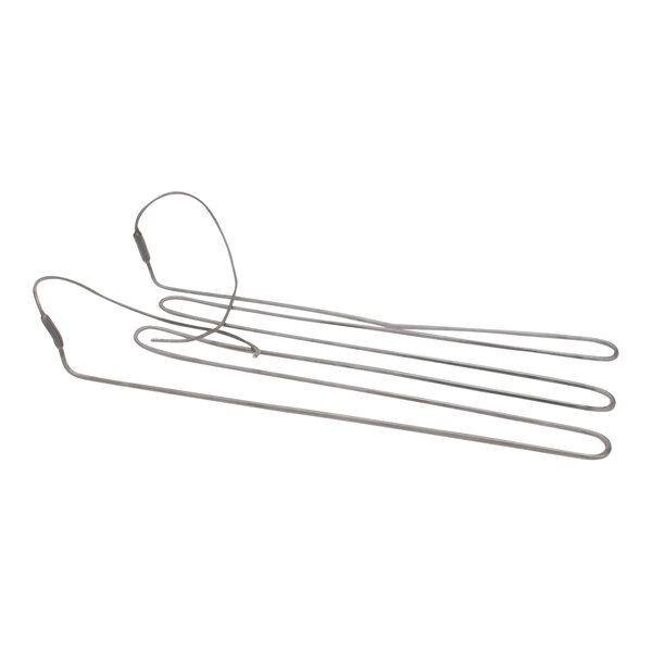 A wire with metal hooks on each end.