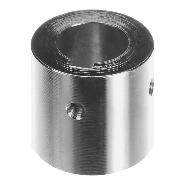 A Spaceman stainless steel coupling drive with a metal cylinder and threaded bush.