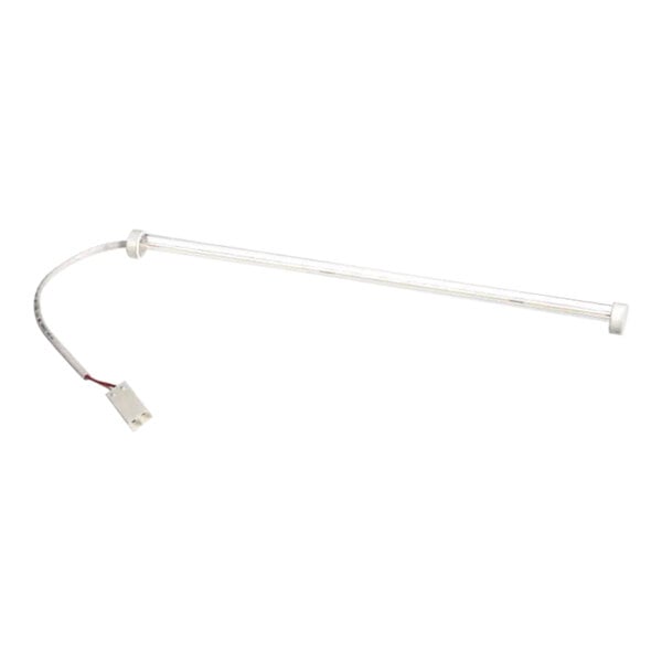 A white tube with a wire attached to it.