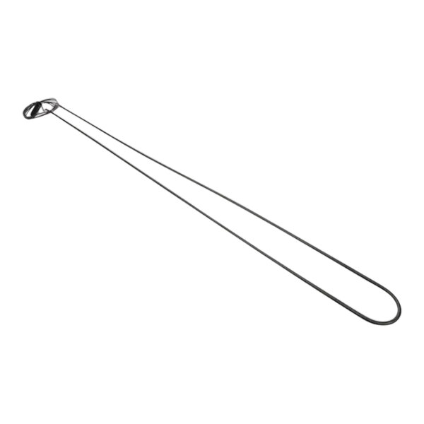 A long thin metal chain with a hook on the end.