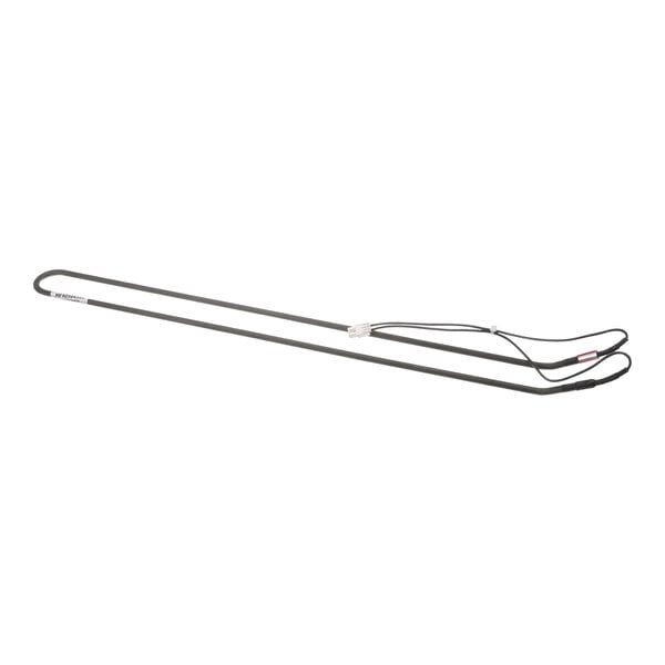 A Turbo Air Refrigeration defrost heater with a long metal rod and wires.