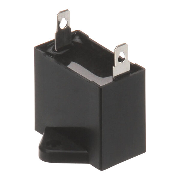 A black rectangular Hoshizaki capacitor with metal screws.