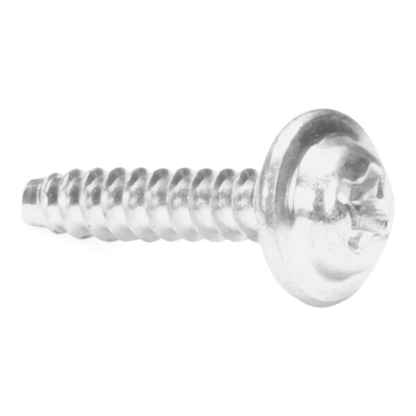 A close-up of a Hoshizaki tapping screw.