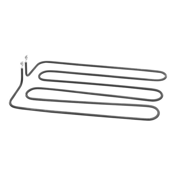 A set of four black metal heating elements.